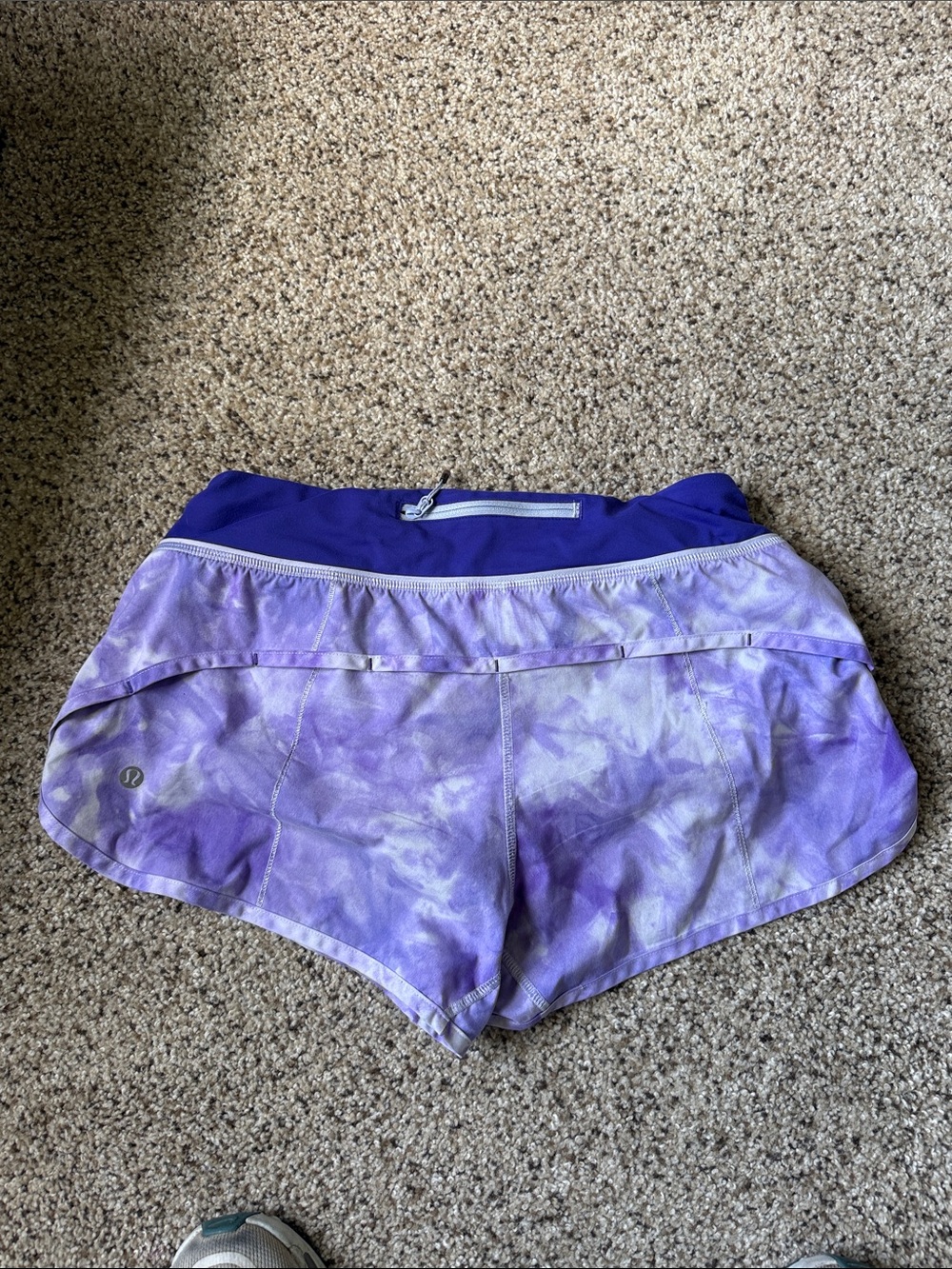 lululemon athletica Purple Tie-Dye Athletic Shorts